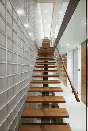 Floating Wood Stairs